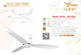  Quạt trần trang trí hiện đại QVifa 33/Trắng 