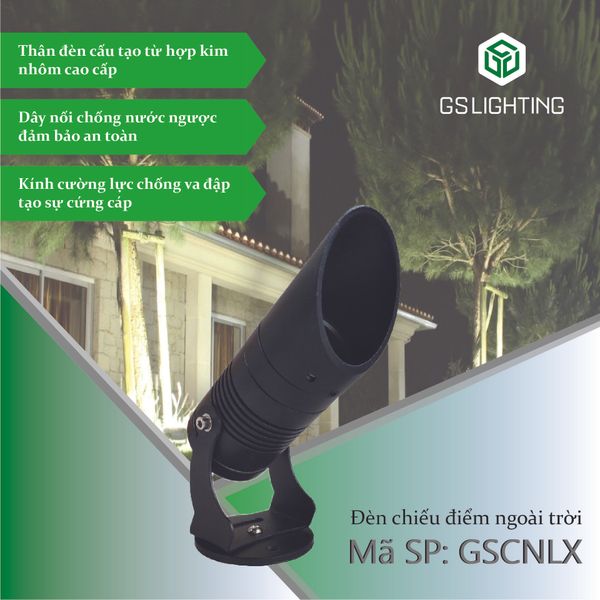  Đèn LED chiếu điểm canon công suất 12W mã GSCNLX12 