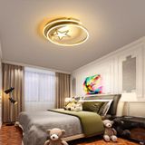 Đèn ốp trần mica Ø500, Led 3 CĐ, có remote OTA8877 