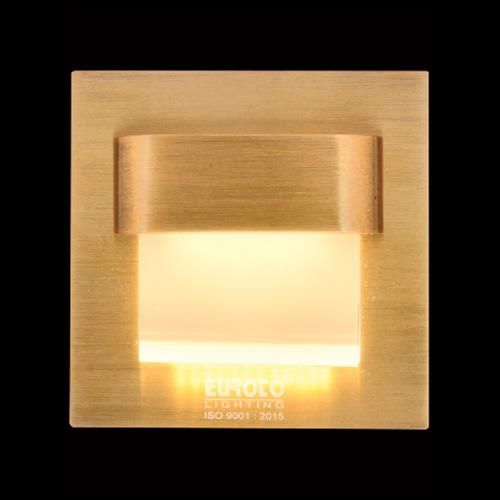  Đèn âm trần cầu thang Vuông COB 1W-IP20, Ø73*W25 Khoét Lỗ Ø55 