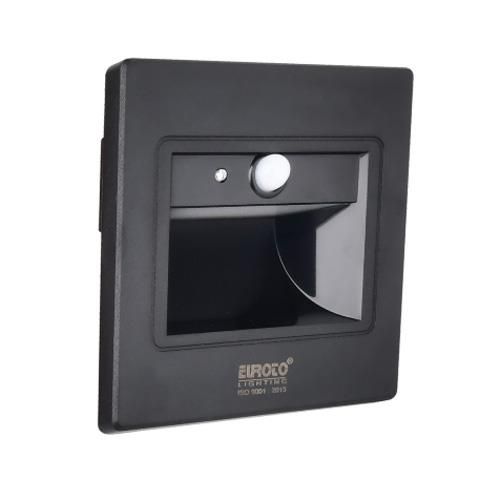  Đèn âm trần cầu thang Vuông cảm biến SMD 2W-IP20-ABS, Ø95*W30 Khoét Lỗ Ø75 