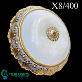  Đèn ốp trần chao thủy tinh TCOT 01 
