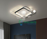  Đèn Quạt Trang Trí Dải Ngân Hà LXV098-Đen 