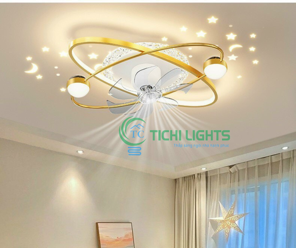  Đèn quạt ốp trần QT-08 