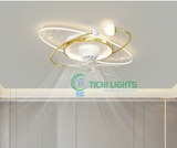  Đèn quạt trần trang trí dải ngân hà LXBD097-Vàng 