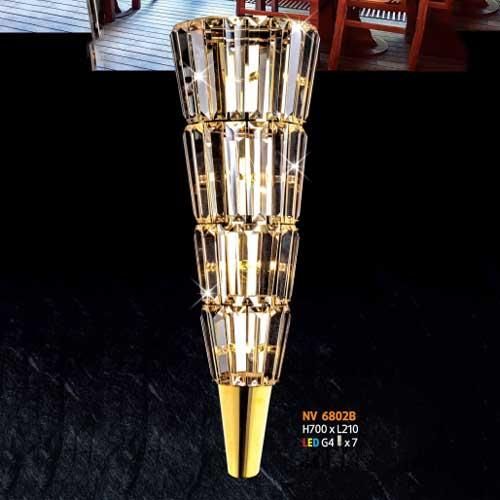  Đèn vách pha lê L210 x H700, Led G4 x 7 NV 6802B 