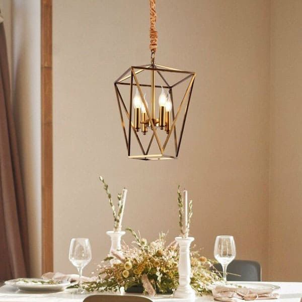  Đèn trang trí thả đồng TD04 W400*H450 