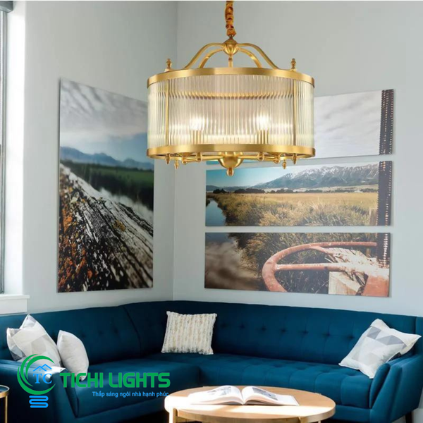  Đèn trang trí thả đồng TD02/400 W400*H400 