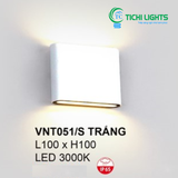  Đèn Gắn Tường Hiện Đại VNT051/S ĐEN, TRẮNG 