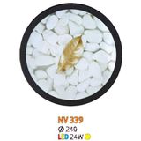  Đèn vách tranh tròn led 24W Ø240, ánh sáng vàng NV 339 