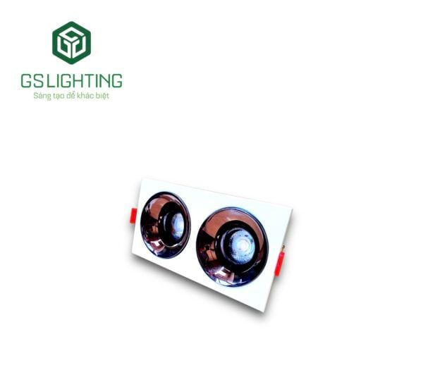  Đèn âm trần Luxury vuông đôi 12w Gs Lighting 