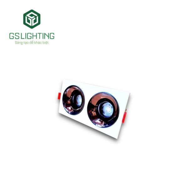  Đèn âm trần Luxury vuông đôi 7w Gs Lighting 