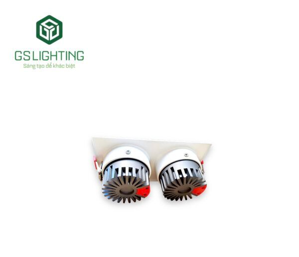  Đèn âm trần Luxury vuông đôi 12w Gs Lighting 