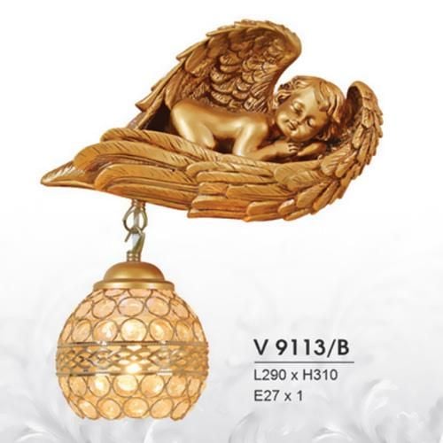  Đèn Vách Cổ Hình Thiên Thần L290*H310-E27*1 