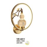  Đèn vách led trang trí trong nhà Ø280*H330 - 23W, 3 màu ánh sáng VĐ 6211 