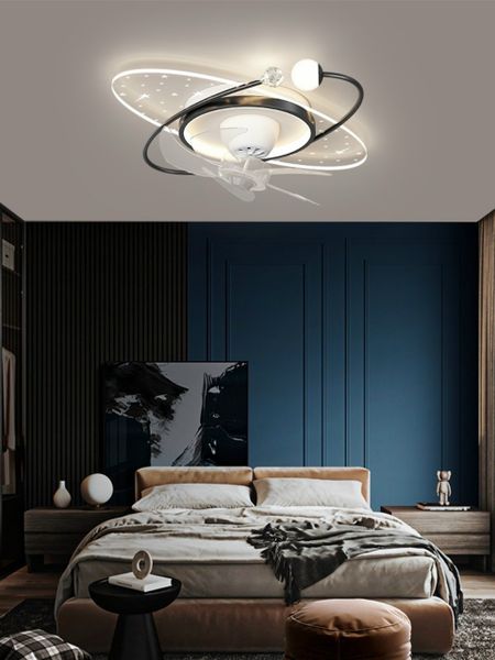  Đèn quạt trần trang trí dải ngân hà LXBD097-Đen 