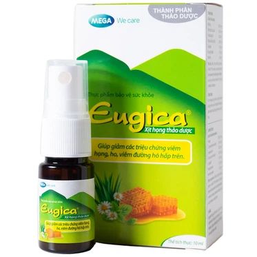  Xịt họng thảo dược Eugica chai 10ml 