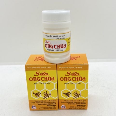  Kẹo sữa ong chúa Mekophar (chai/20 viên) 