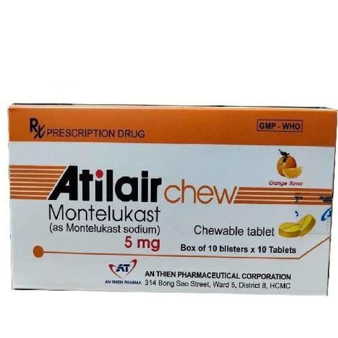  Atilair Chew Montelukast 5mg An Thiên 