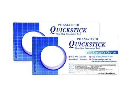  Combo 10 Que thử thai quickstick one step pregnancy test phamatech (h/1 que) 