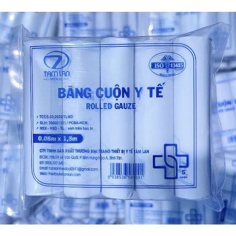 Gạc Cuộn y tế 0.08mx1.8m Tâm Lan 