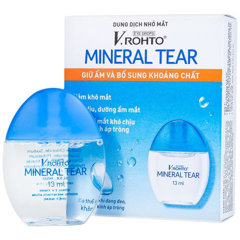  Nhỏ mắt Mineral Tear V.rohto 13ml 