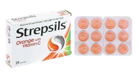  Strepsils cam nhỏ  24 viên 