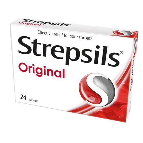  Strepsils đỏ nhỏ  24 viên 