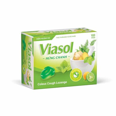  Viên Ngậm Ho Viasol Húng Chanh Vietnat 