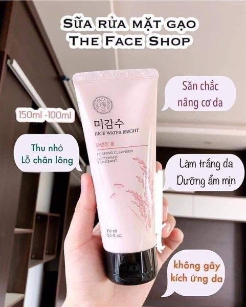 SRM THE FACE SHOP RICE WATER BRIGHT 150ML – Insidefresh Cosmetics