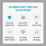 Nồi áp suất điện đa năng Olivo PC680
