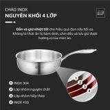 Chảo inox Olivo Steve 2485