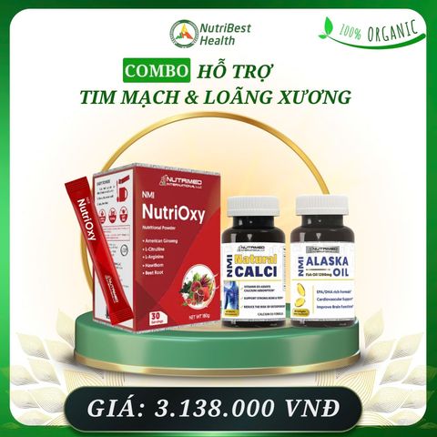 Combo hỗ trợ cho tim mạch và loãng xương