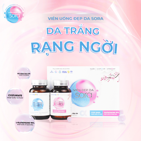 Thực phẩm bảo vệ sức khỏe Viên đẹp da Sora