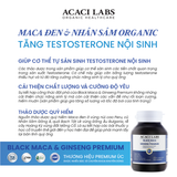 Viên uống bổ thận tráng dương Acaci Labs Black Maca & Ginseng Premium Australia (hộp 45 viên)
