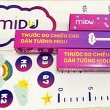 Thước đo chiều cao decal dán tường Midu