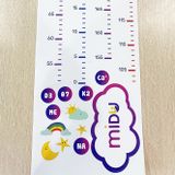 Thước đo chiều cao decal dán tường Midu