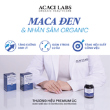 Viên uống bổ thận tráng dương Acaci Labs Black Maca & Ginseng Premium Australia (hộp 45 viên)