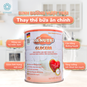 Sữa bột cho người tiểu đường Dr Nutri Glucera 400g