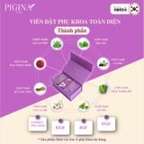 Set Viên đặt tối ưu Pigina (18 viên) - Pigina Premium Intimate Cleanser (kèm 10 gói gel Dung dịch vệ sinh Pigina 5ml + 02 quần lót nữ)
