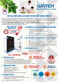 Máy lọc nước Watek lượng tử và hydrogen, model: LUX-100UF