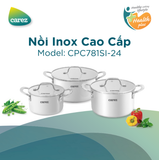 Nồi inox cao cấp Carez CPC871SI24SN kích cỡ 24cm