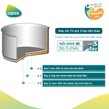 Nồi inox cao cấp Carez CPC871SI24SN kích cỡ 24cm