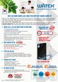 Máy lọc nước Watek lượng tử và hydrogen, model: LUX-100UF