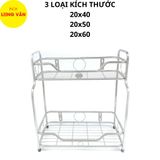  Kệ gia vị cầu thang INOX 2 tầng 