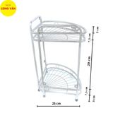  Kệ góc ống nhà bếp INOX 3 tầng 