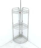 Kệ góc ống nhà bếp INOX 3 tầng 