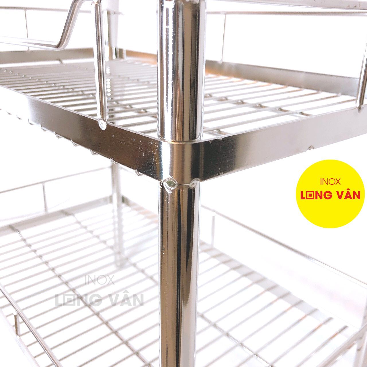  Kệ bếp INOX 304, 28x50 cm 2 tầng, kệ đựng chén bát tiện lợi 