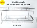  Kệ treo phòng bếp INOX cao cấp 2 tầng, kệ chén đĩa treo tường Inox 201 