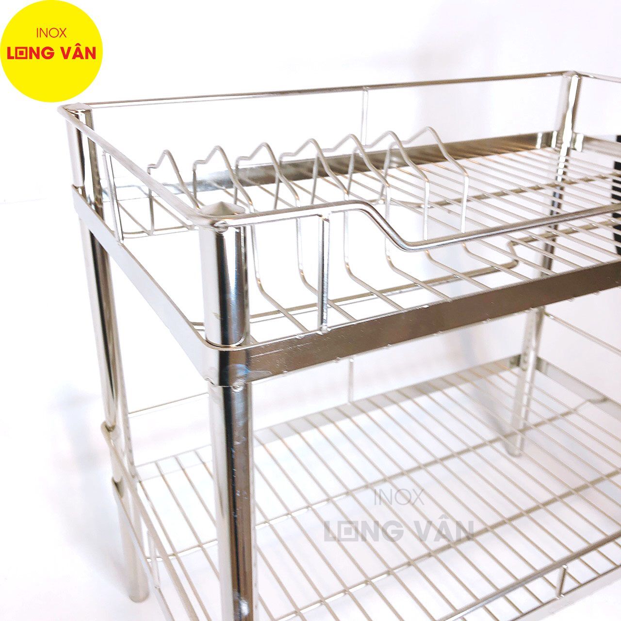  Kệ bếp INOX 304, 28x50 cm 2 tầng, kệ đựng chén bát tiện lợi 